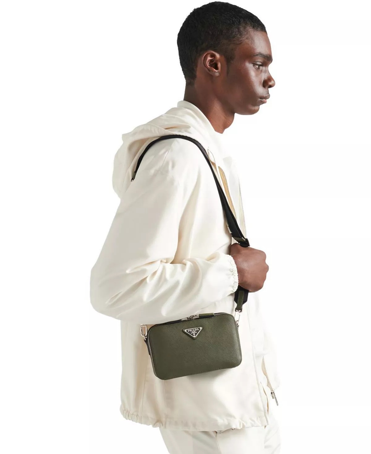 Brique Saffiano Leather Bag - 3