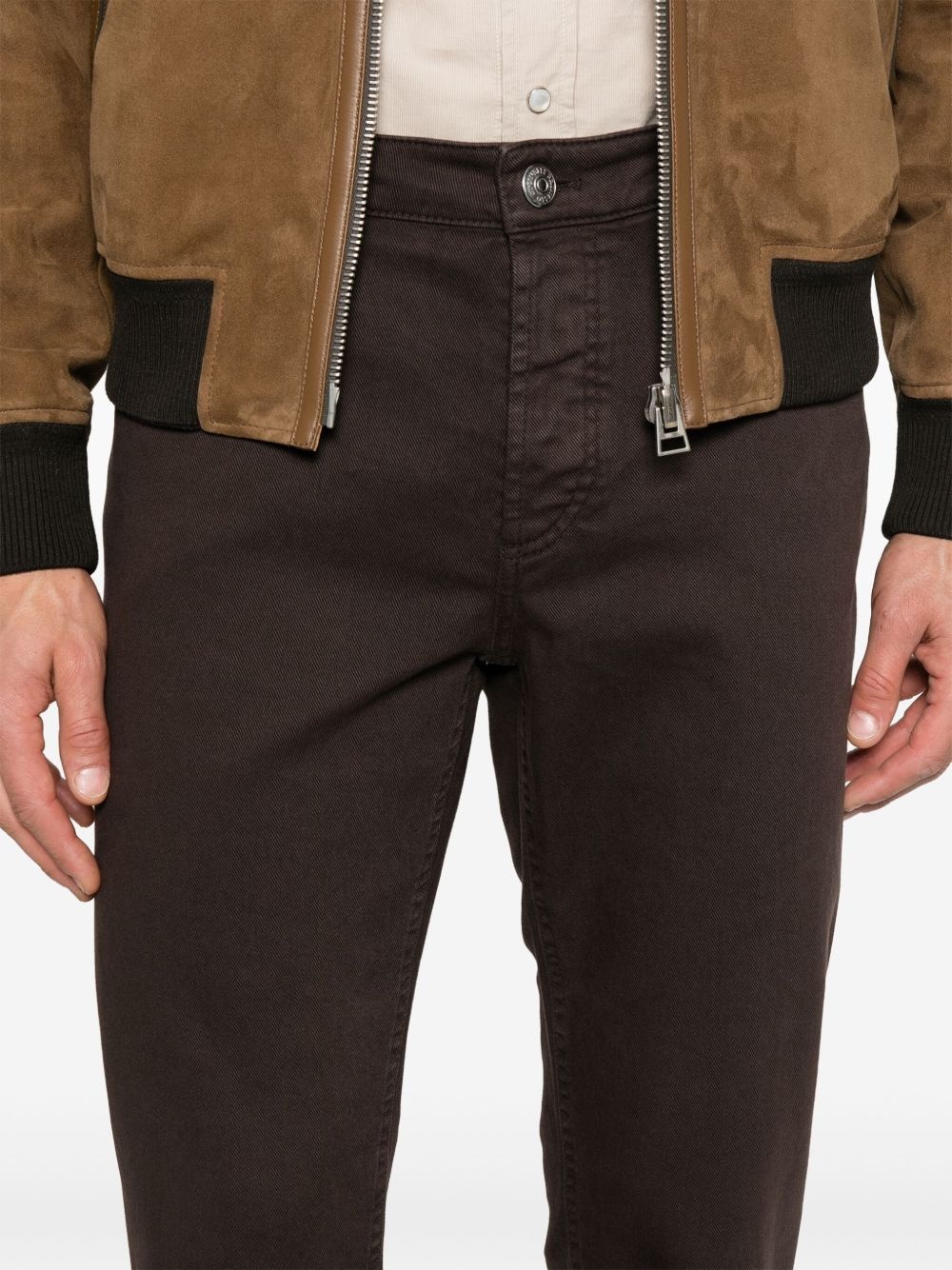 cotton straight-leg jeans - 5