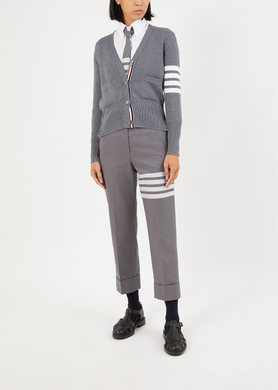 Alexander Wang Grey 4-Bar Backstrap Trousers outlook