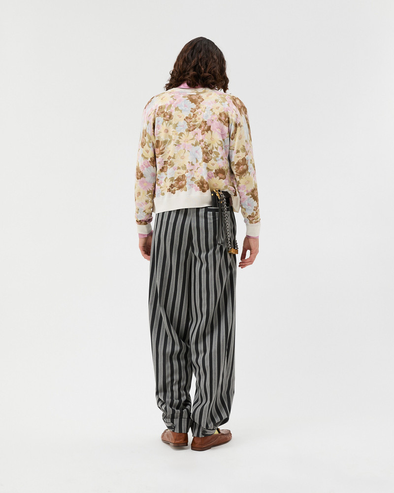 Pinstripe Wool Oversized Pants 3