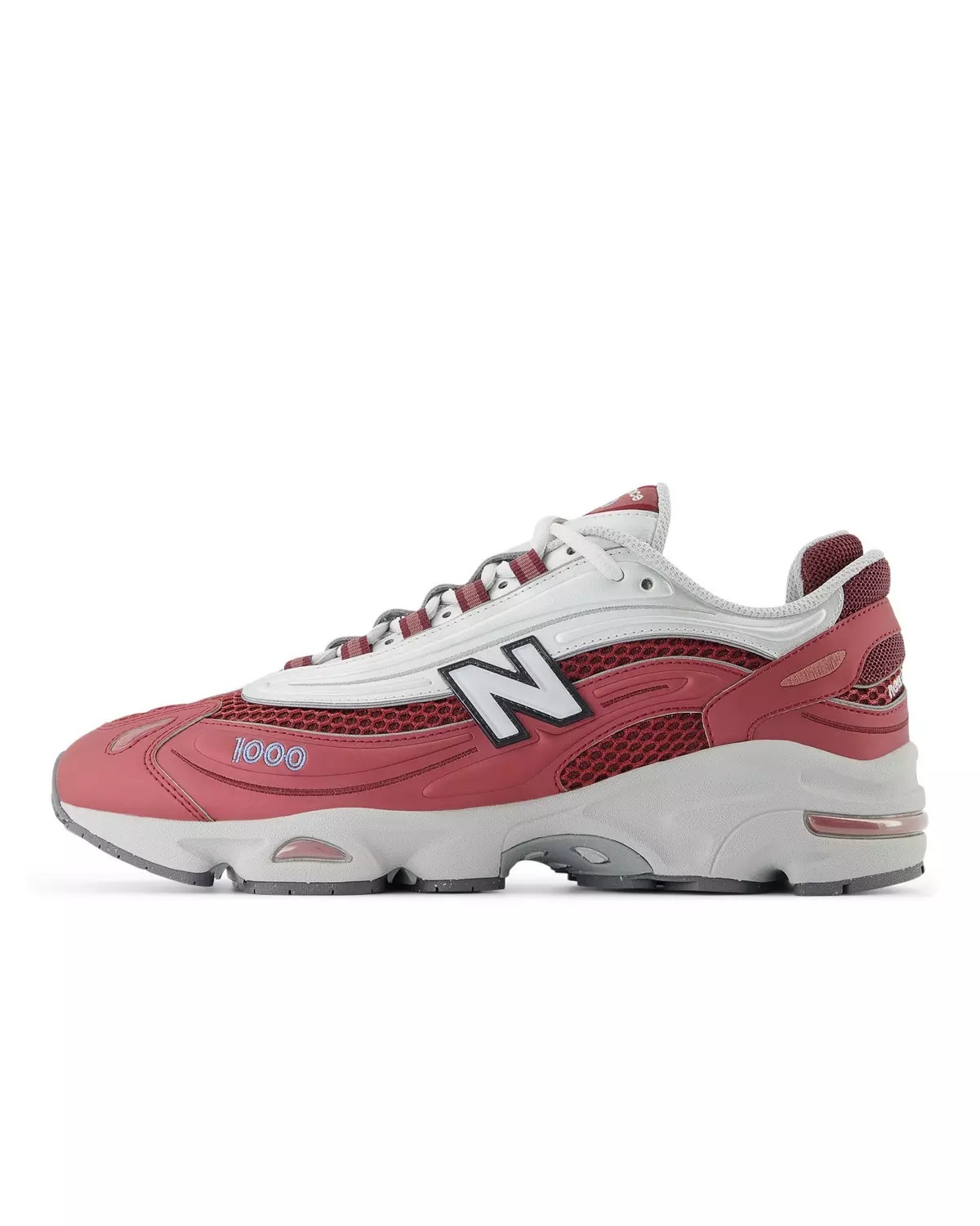 1000 "Metallic Silver/Red" Unisex Shoe - 3