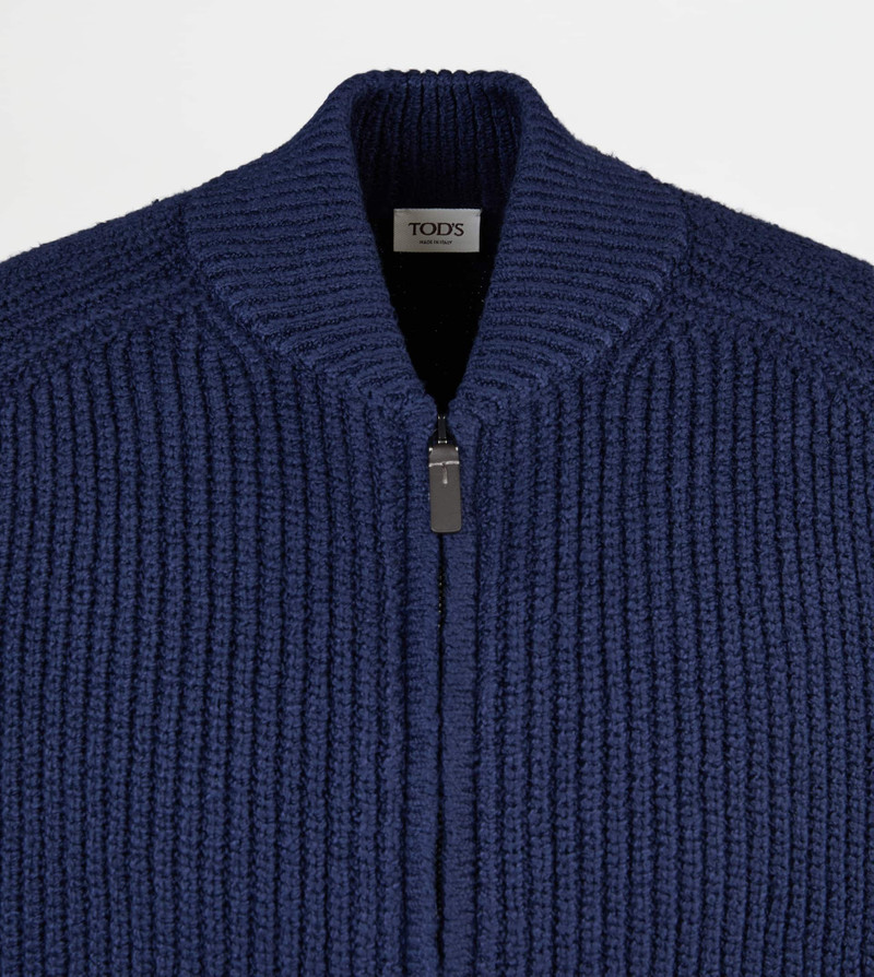 Tod's CARDIGAN IN COTTON - BLUE outlook