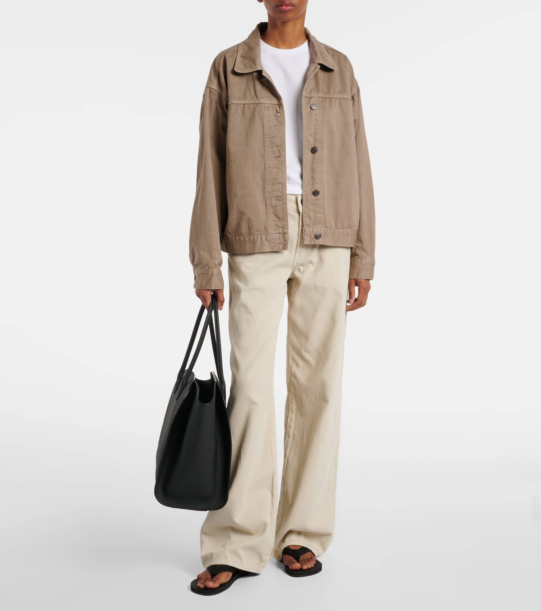 Eglitta cotton corduroy wide-leg pants - 2