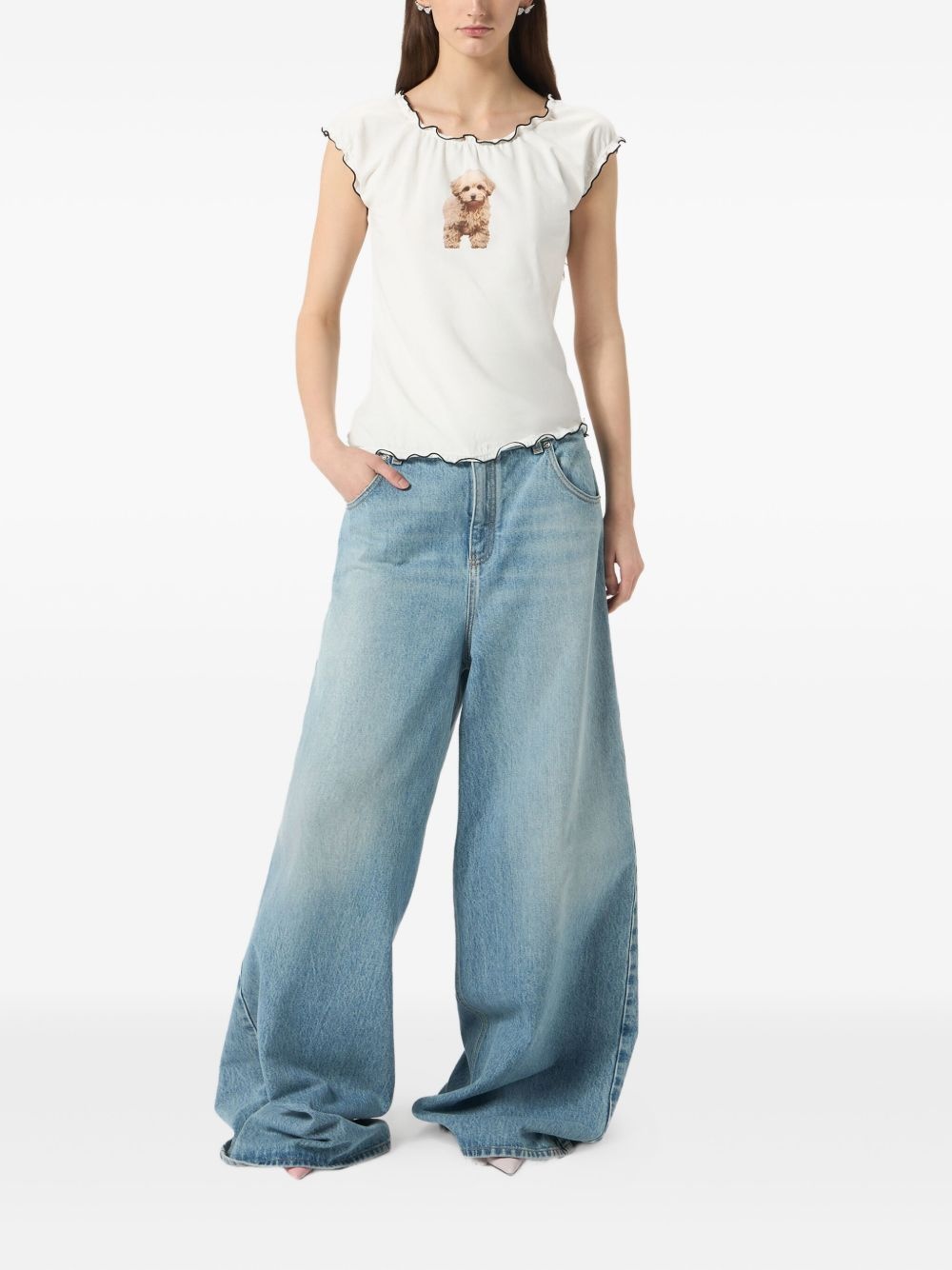 stone-washed jeans - 2