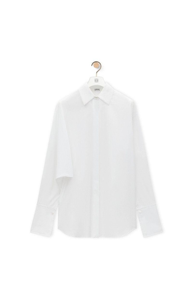 Draped shirt in cotton - 1