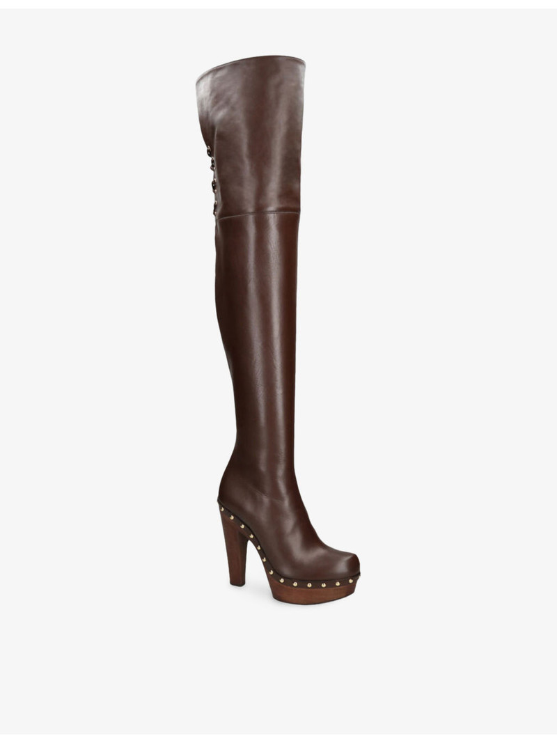 Chloé Lola Over-The-Knee Leather Boots outlook