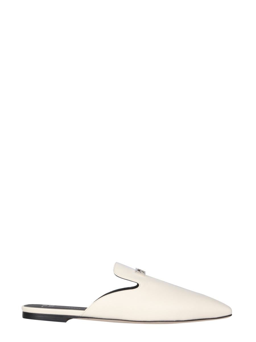 GIUSEPPE ZANOTTI LEATHER SLIPPERS - 1