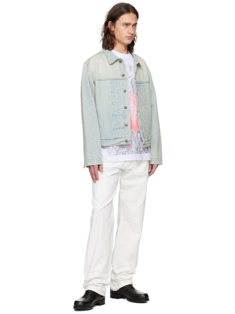 424 White Printed T-Shirt outlook