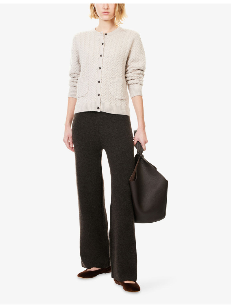 LE KASHA Basauri Cable-Knit Cashmere Cardigan outlook