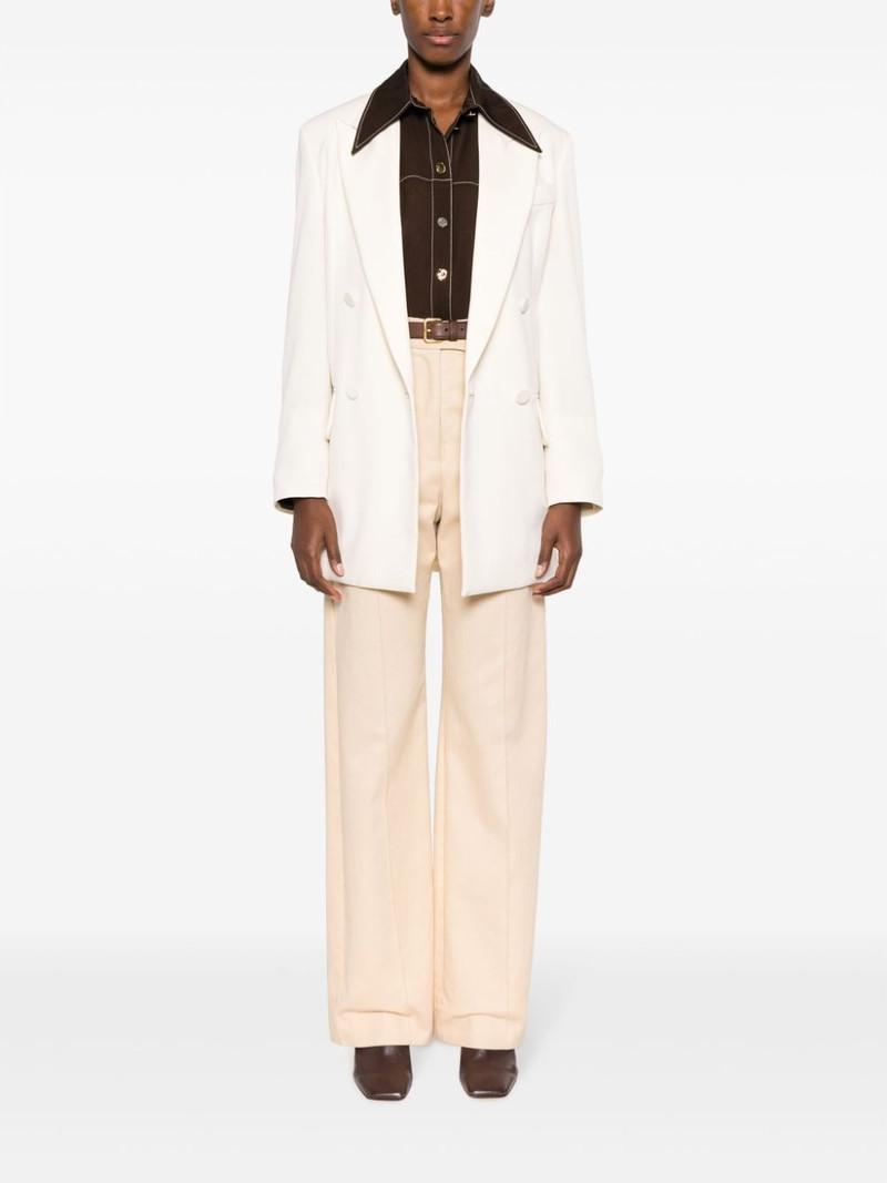 Max Mara double-breasted virgin wool blazer outlook