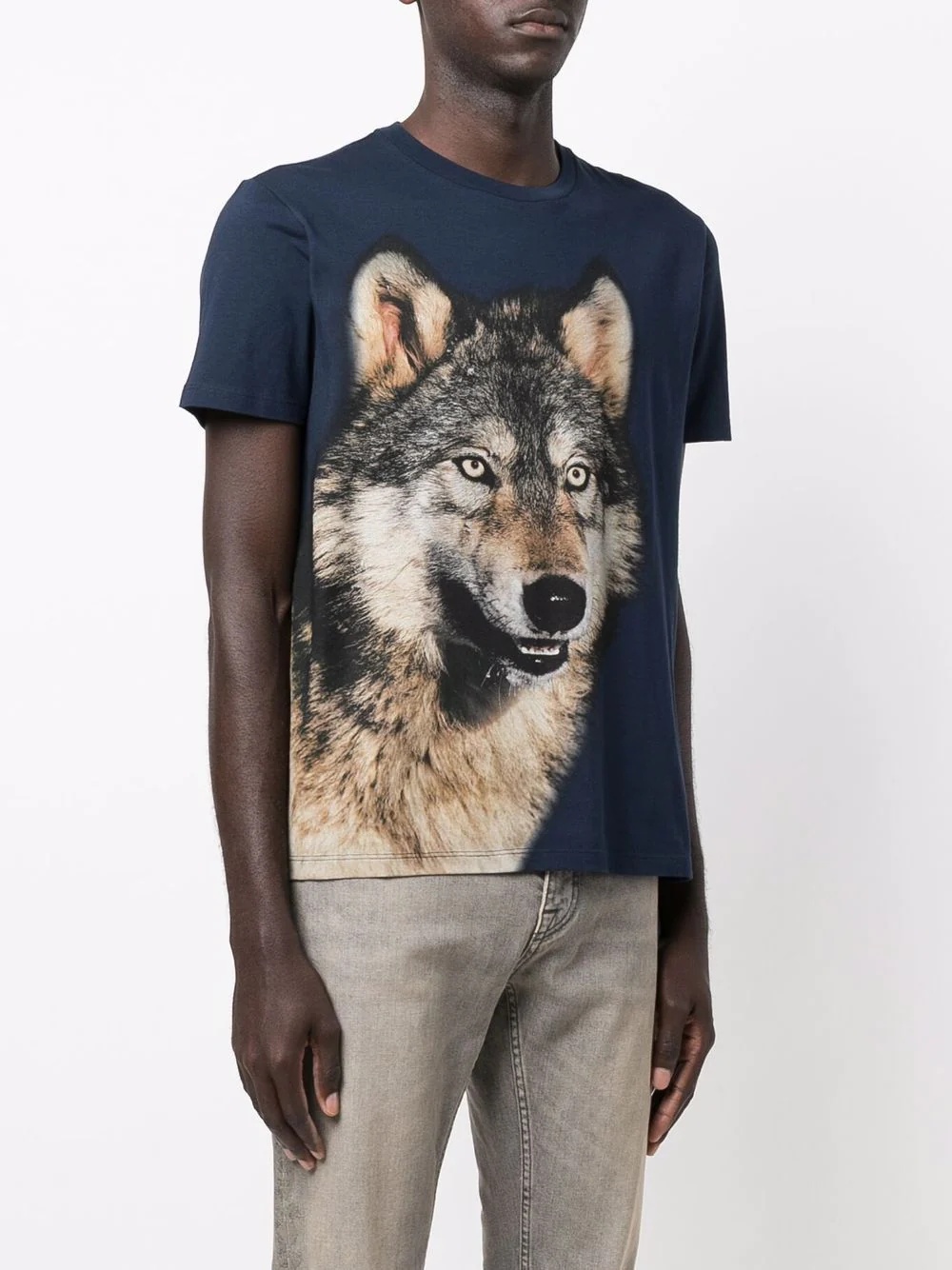 wolf-print cotton T-shirt - 3