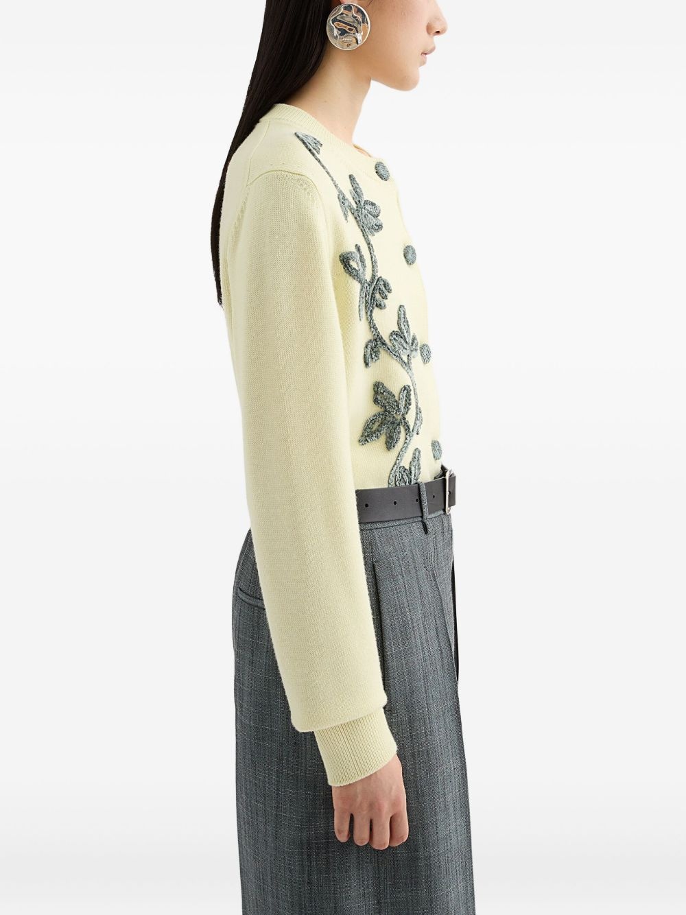 embroidered cardigan - 4