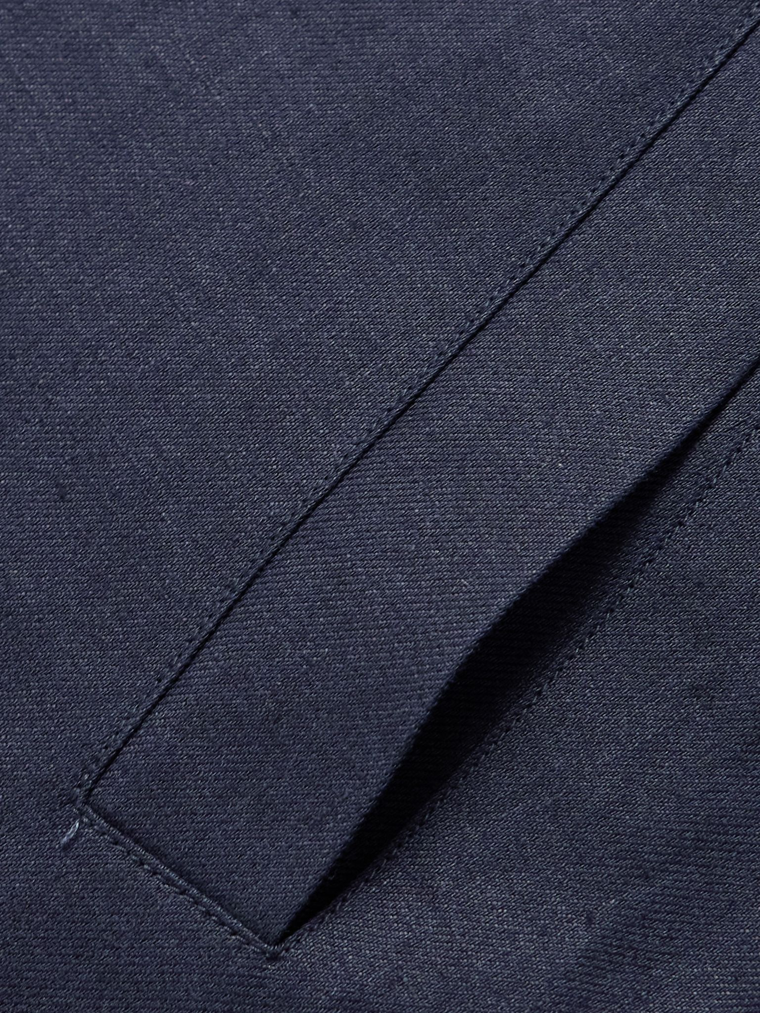 Maurin Linen-Twill Blouson Jacket Navy - 6
