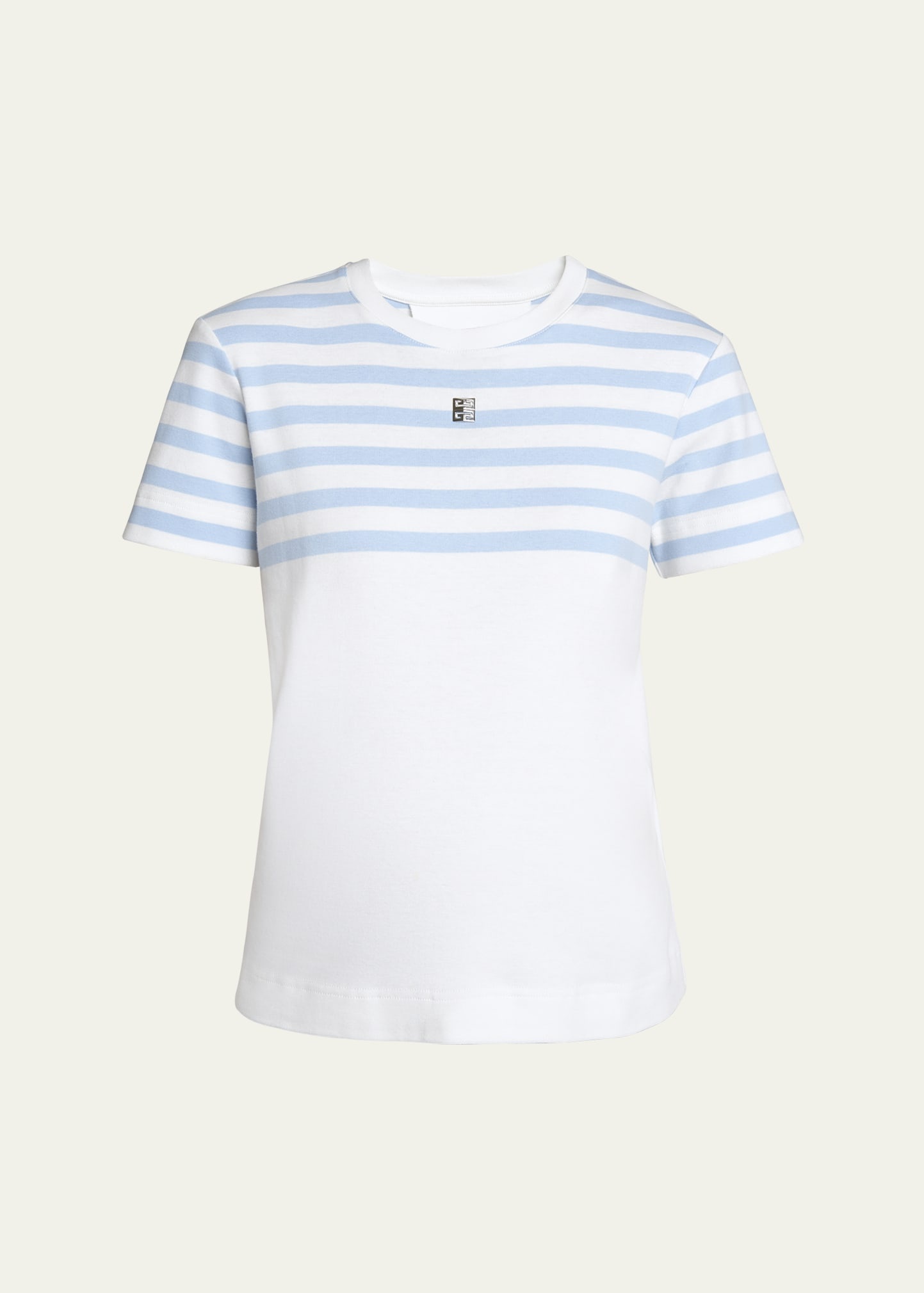 Striped Top T-Shirt with 4G Logo Detail - 1