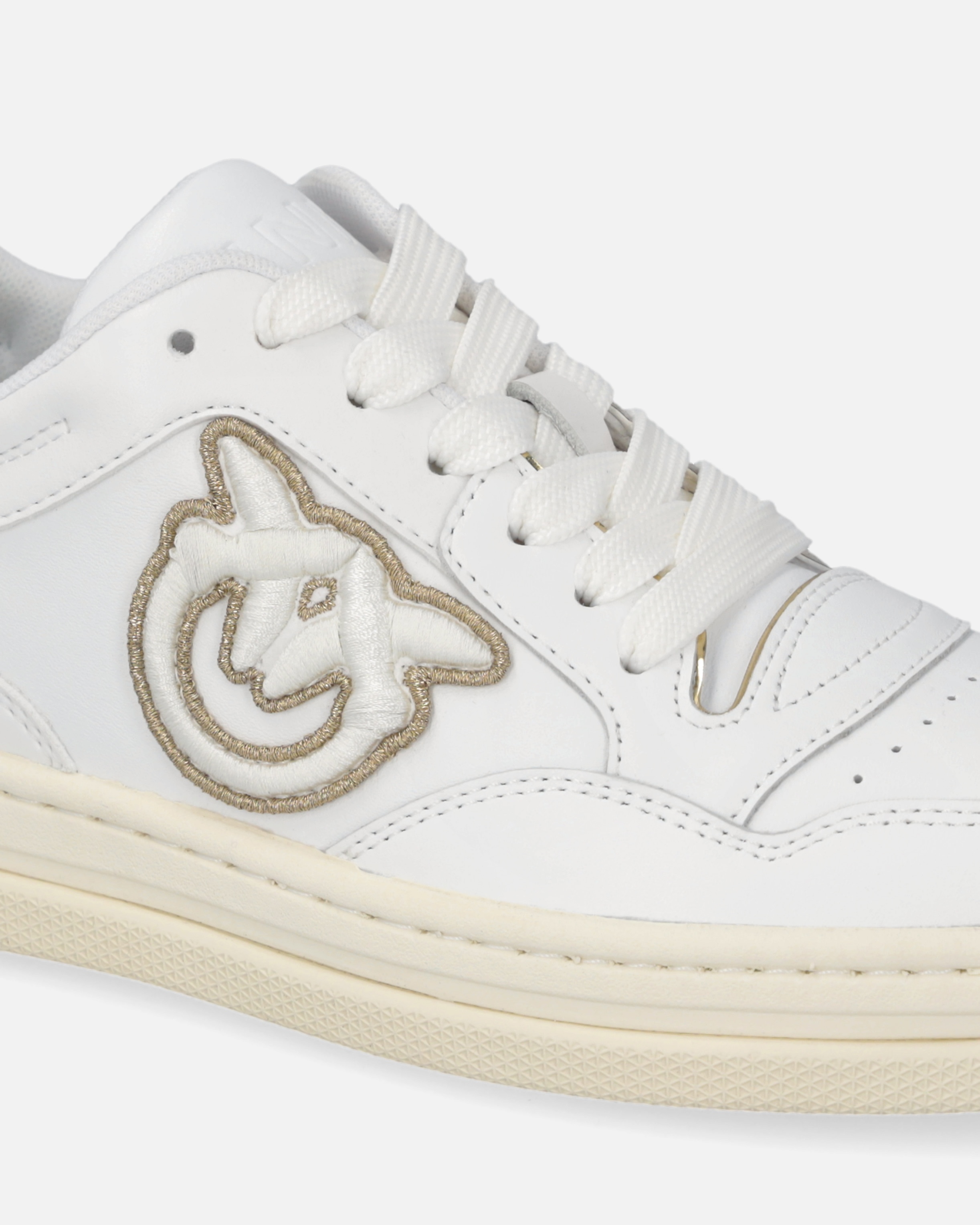 LEATHER TENNIS SHOES WITH METALLIC DETAILS - 4