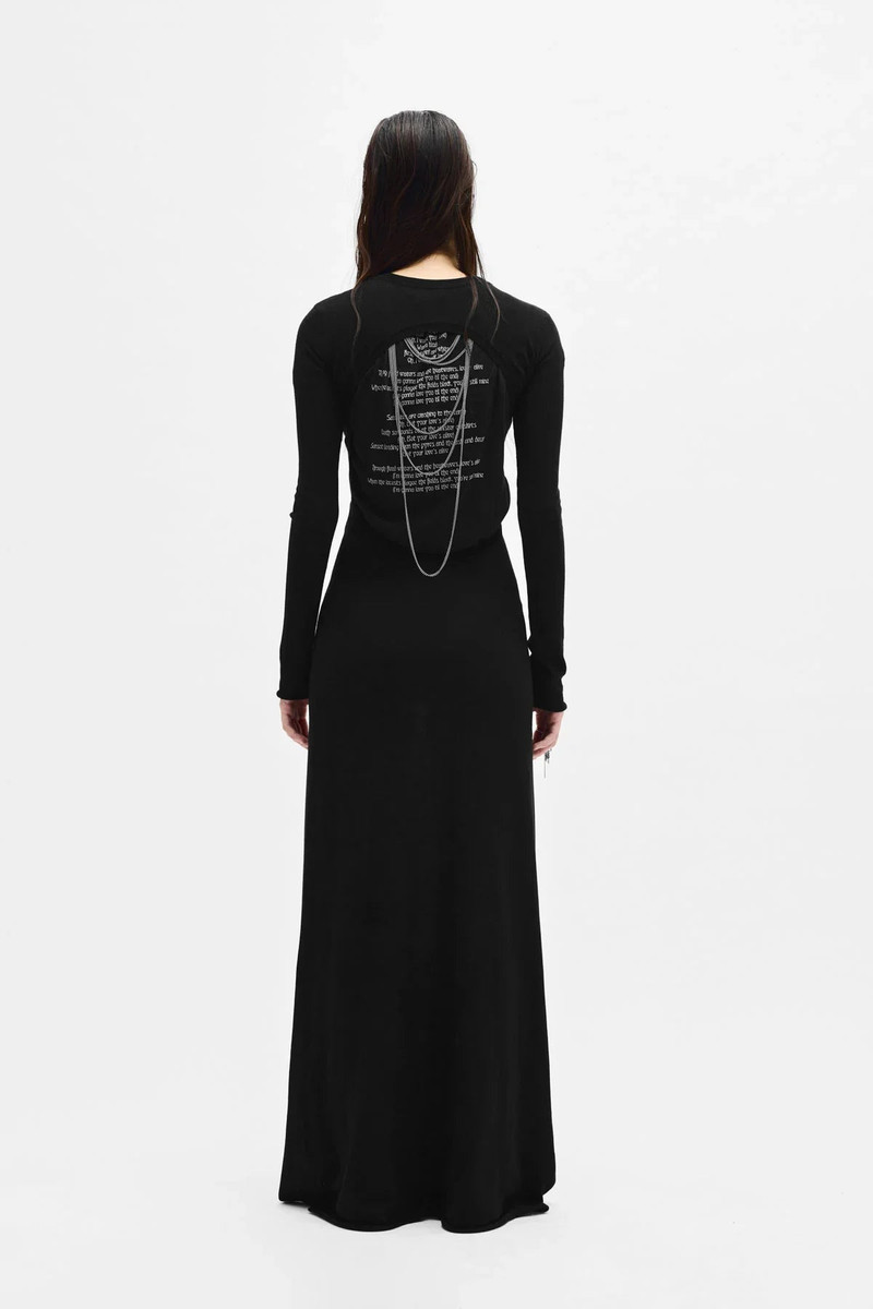Eva Long Open Back Knitted Dress 4