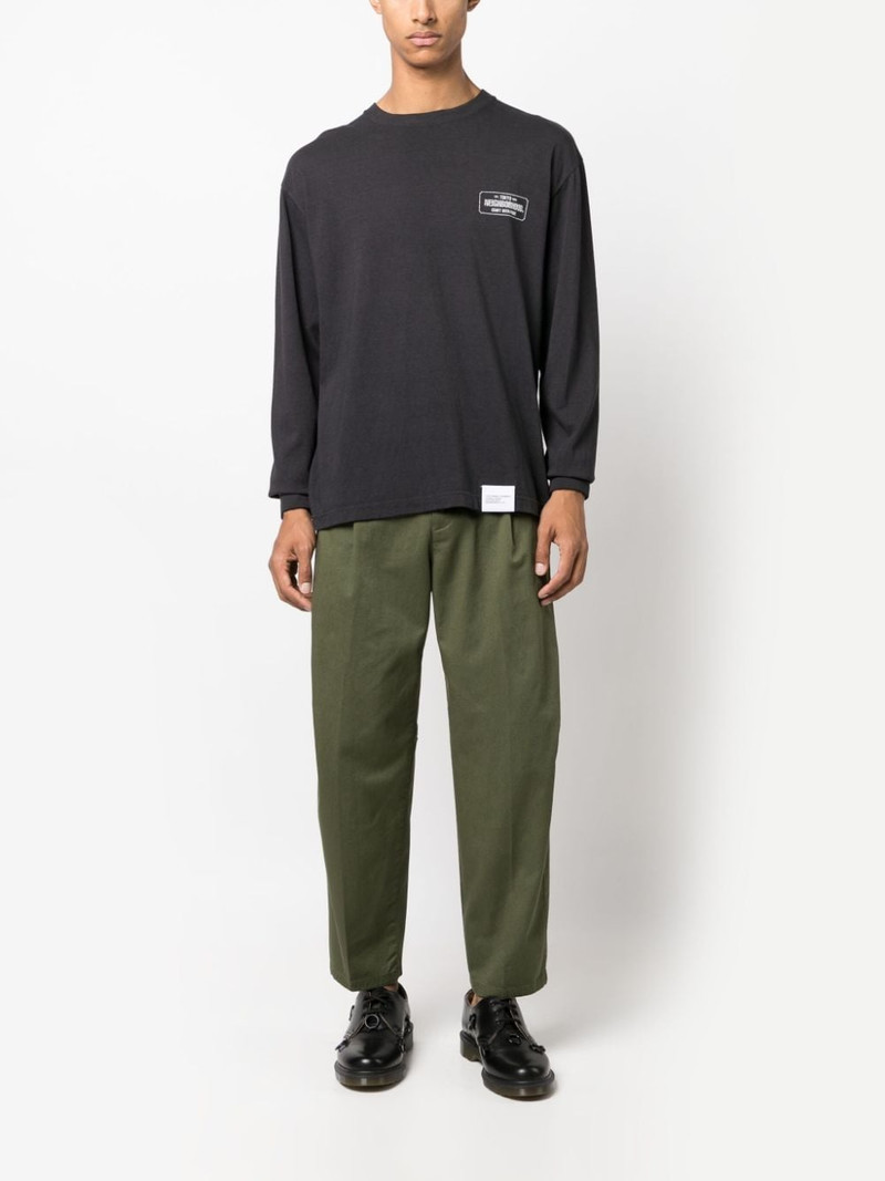 Diesel pleat-detail tapered trousers outlook
