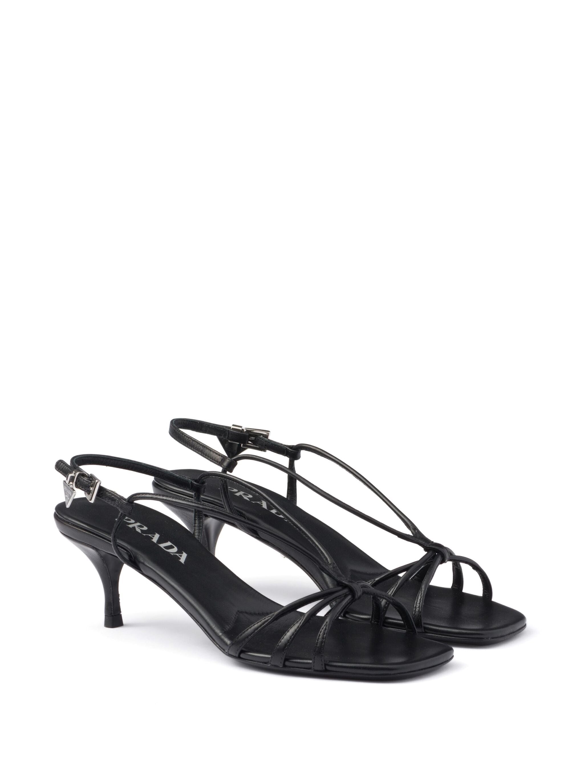 55mm Leather Sandals - 4