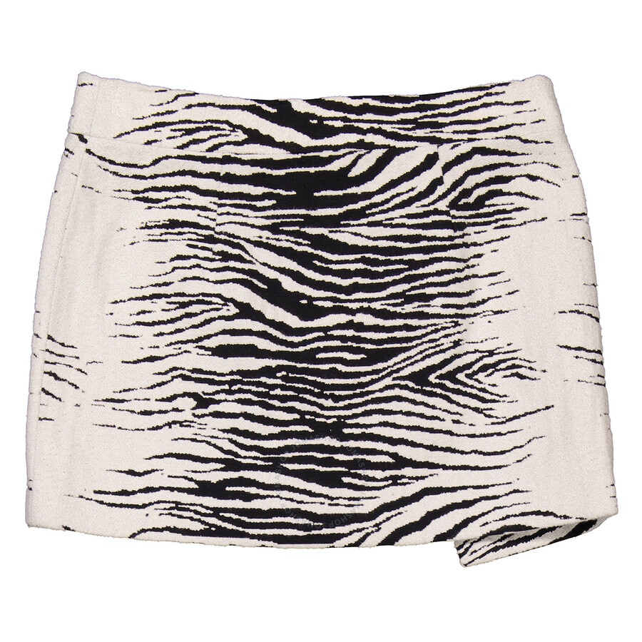 The Attico Ladies Animal Print Cloe Mini Skirt - 2