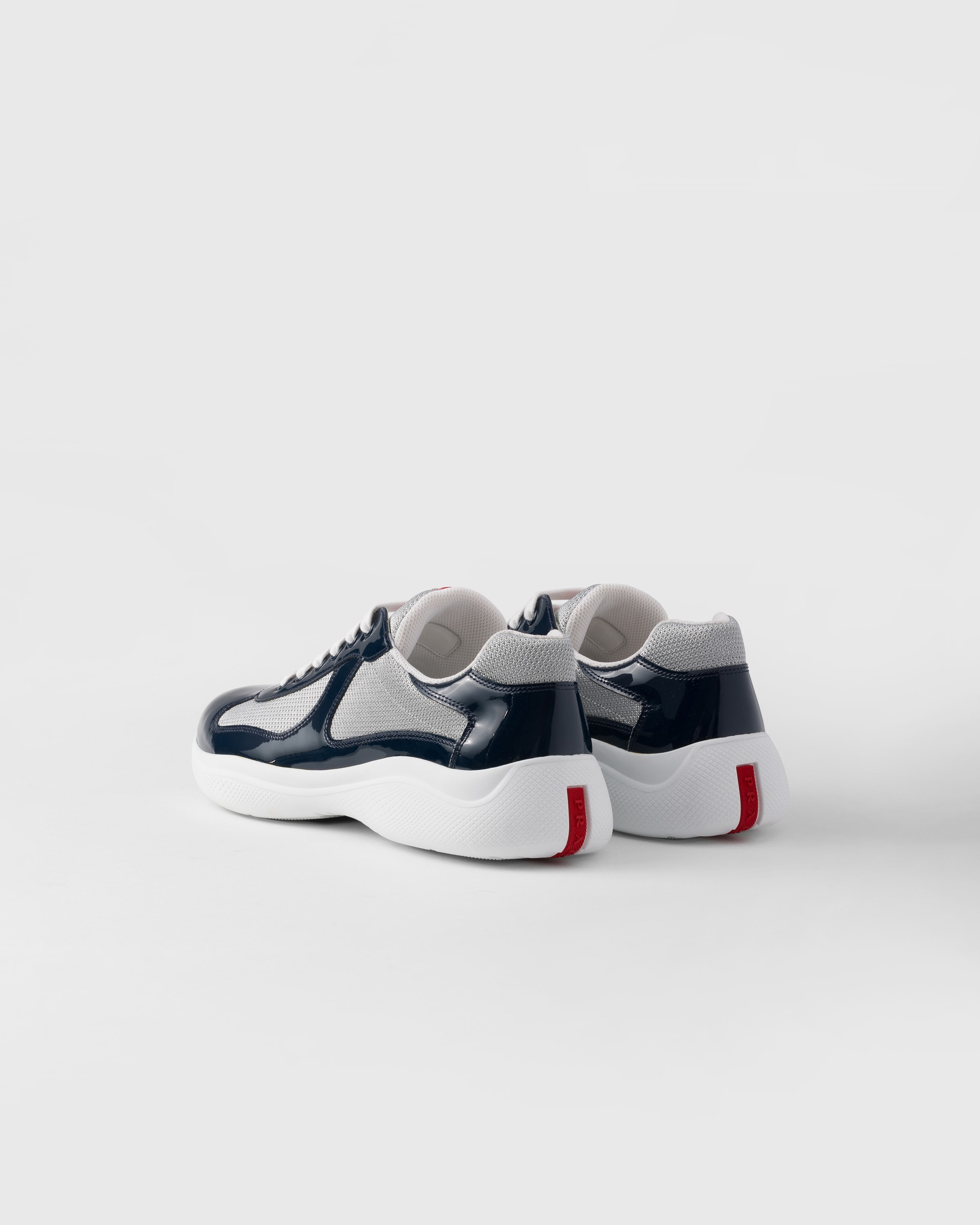 【関税＆送料込み】Prada America'S Cup Leather Sneakers Prada Americas Cup - Black White Patent Leather – THE-ECHELON