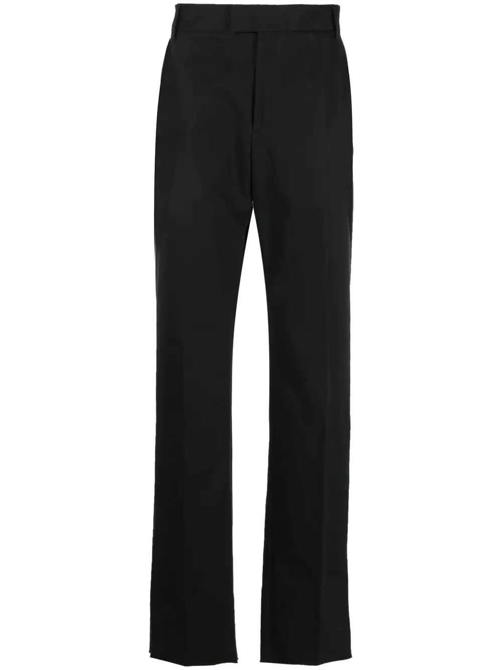 straight-leg cotton trousers - 1