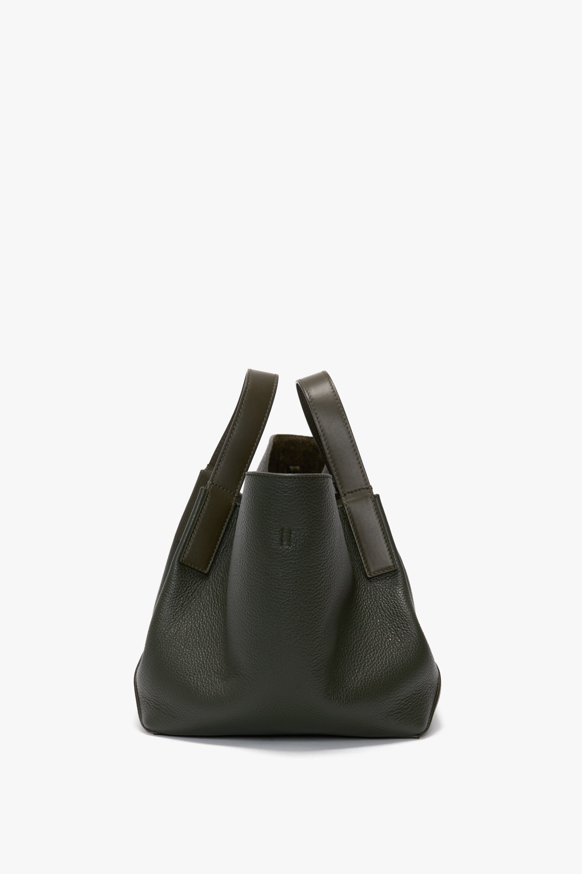 W11 Small Tote In Loden Leather - 3