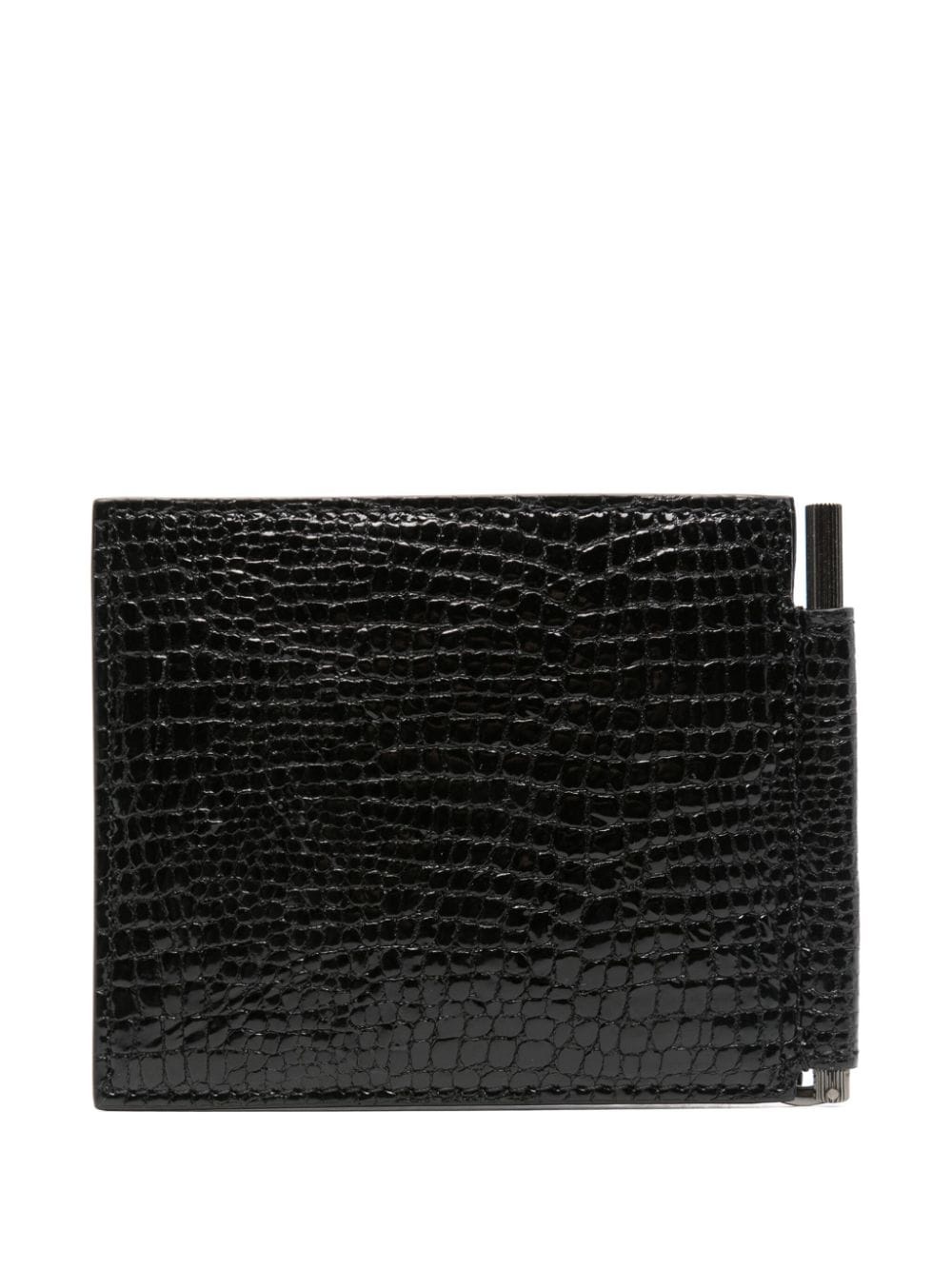 lizard skin-effect leather wallet - 2