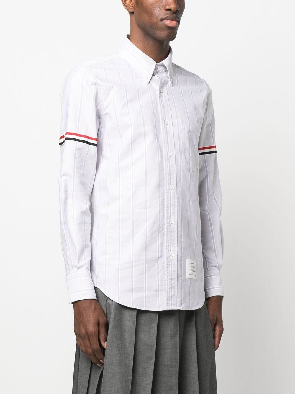 grosgrain armband Oxford shirt - 3