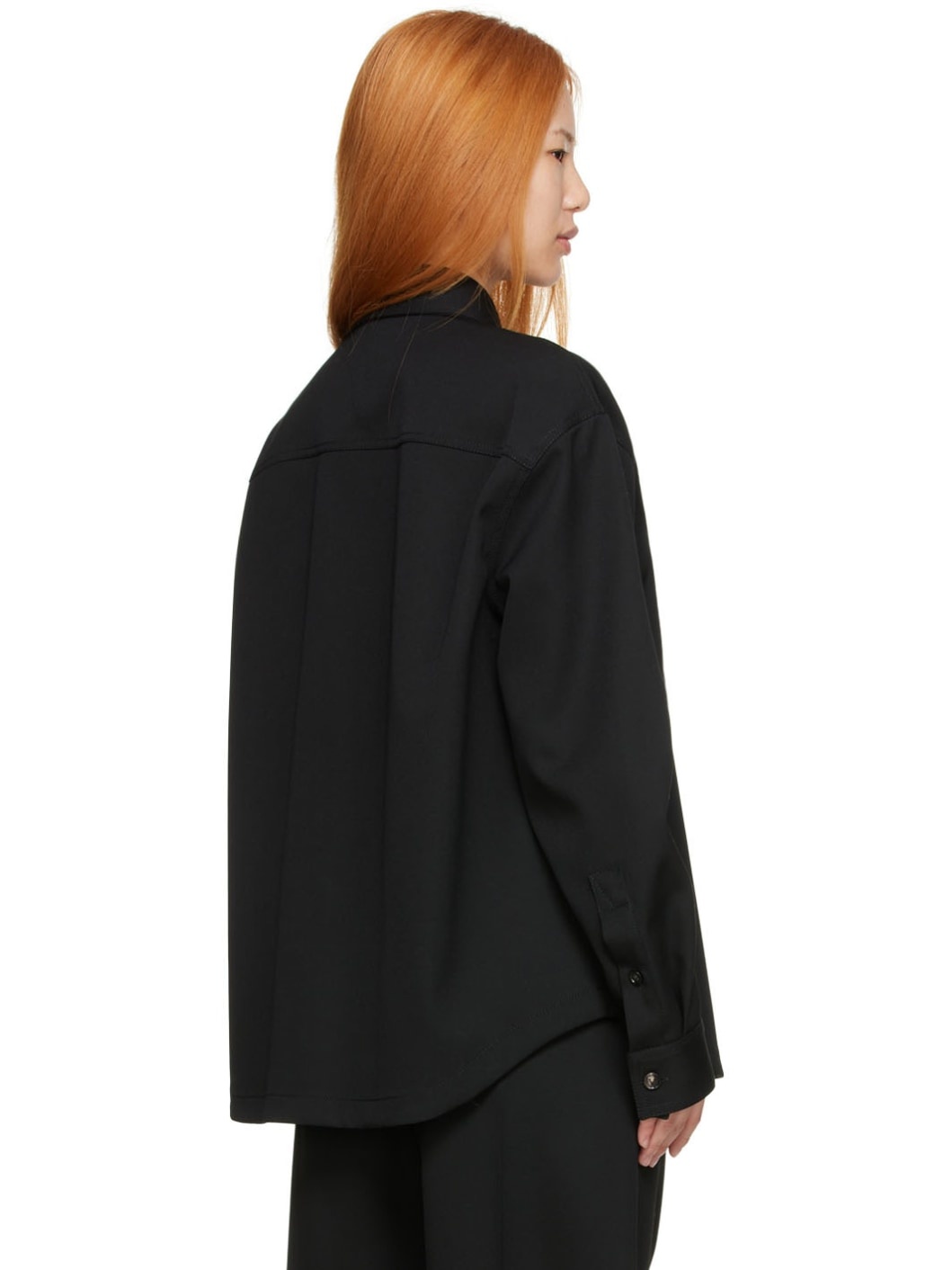 Black Wool Shirt - 3