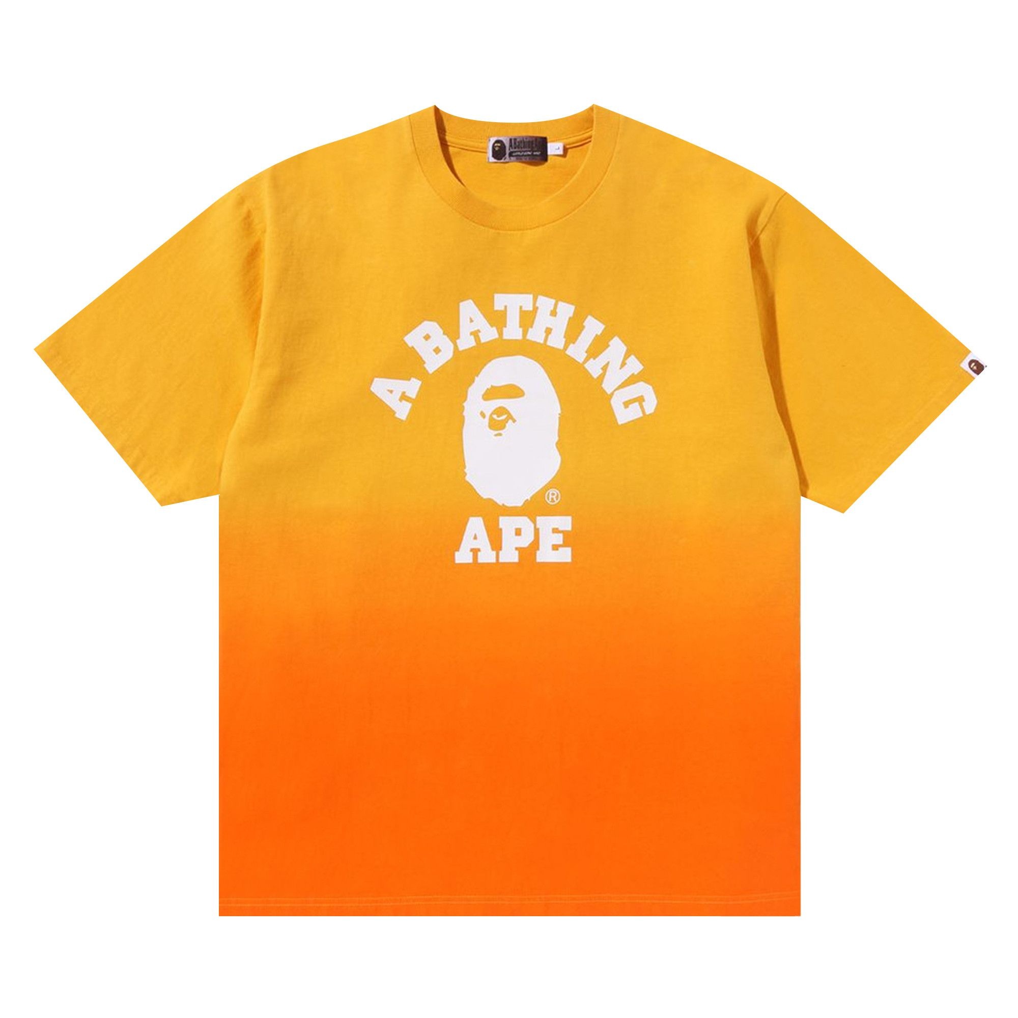 BAPE College Graduation Relaxed Fit Tee 'Orange' - 1