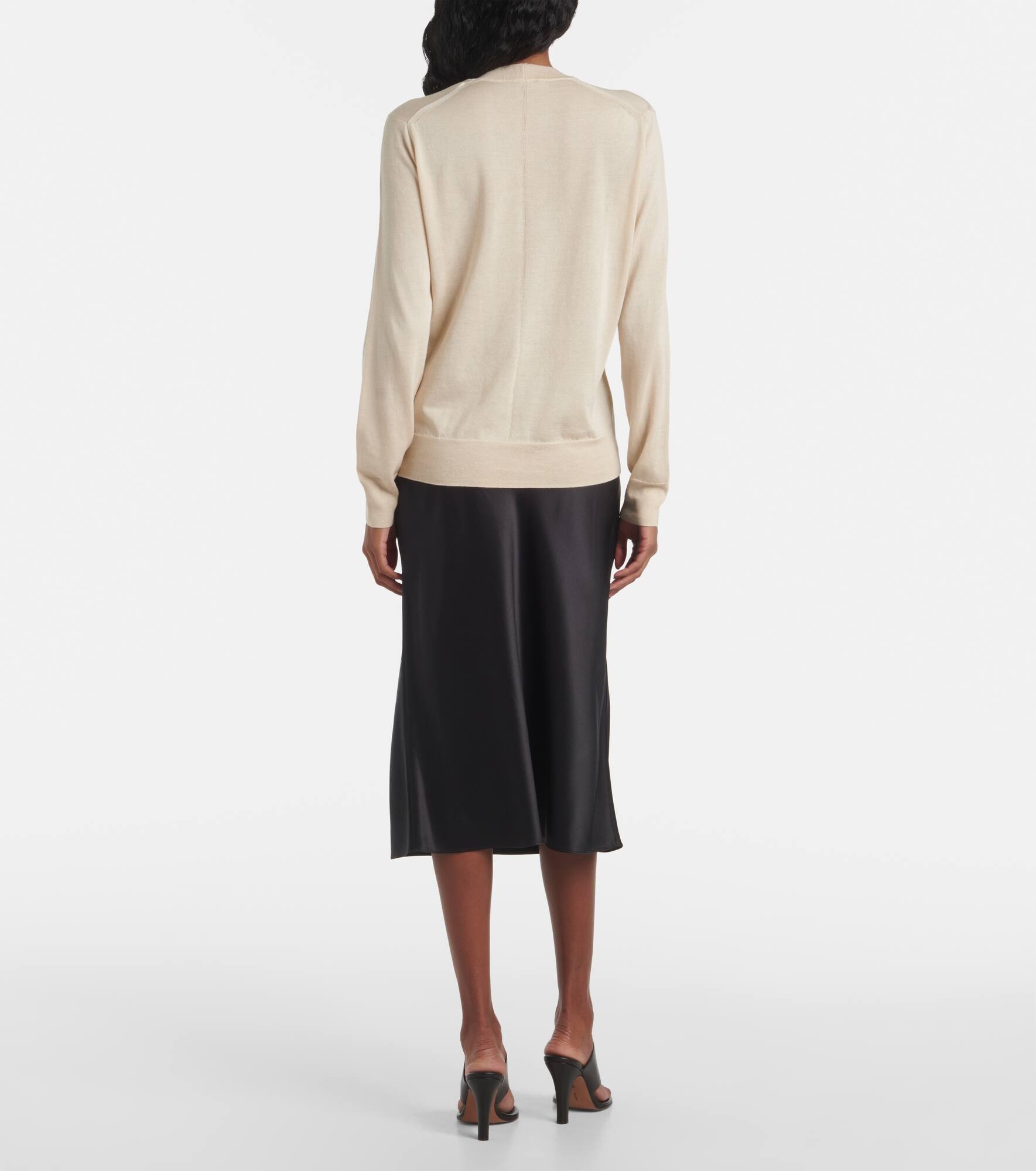 Superfine silk and cotton sweater - 3