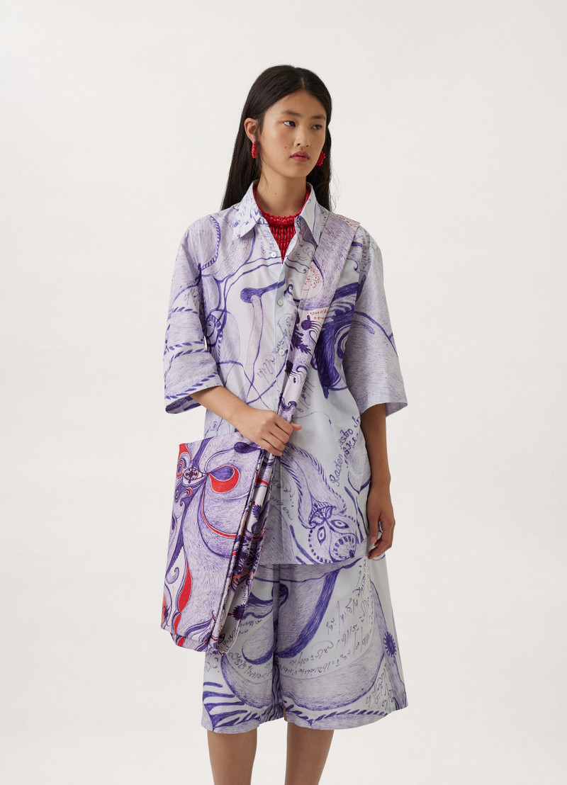 Lemaire LARGE PRINTED POCKET BAG outlook
