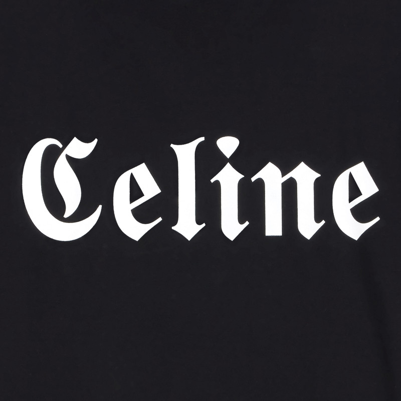 CELINE GOTHIC T-SHIRT IN COTTON JERSEY 3