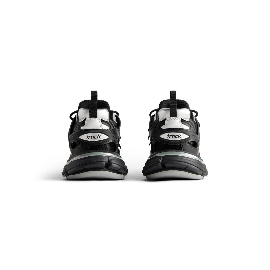 Men's Track Sneaker  in Black/silver - 5