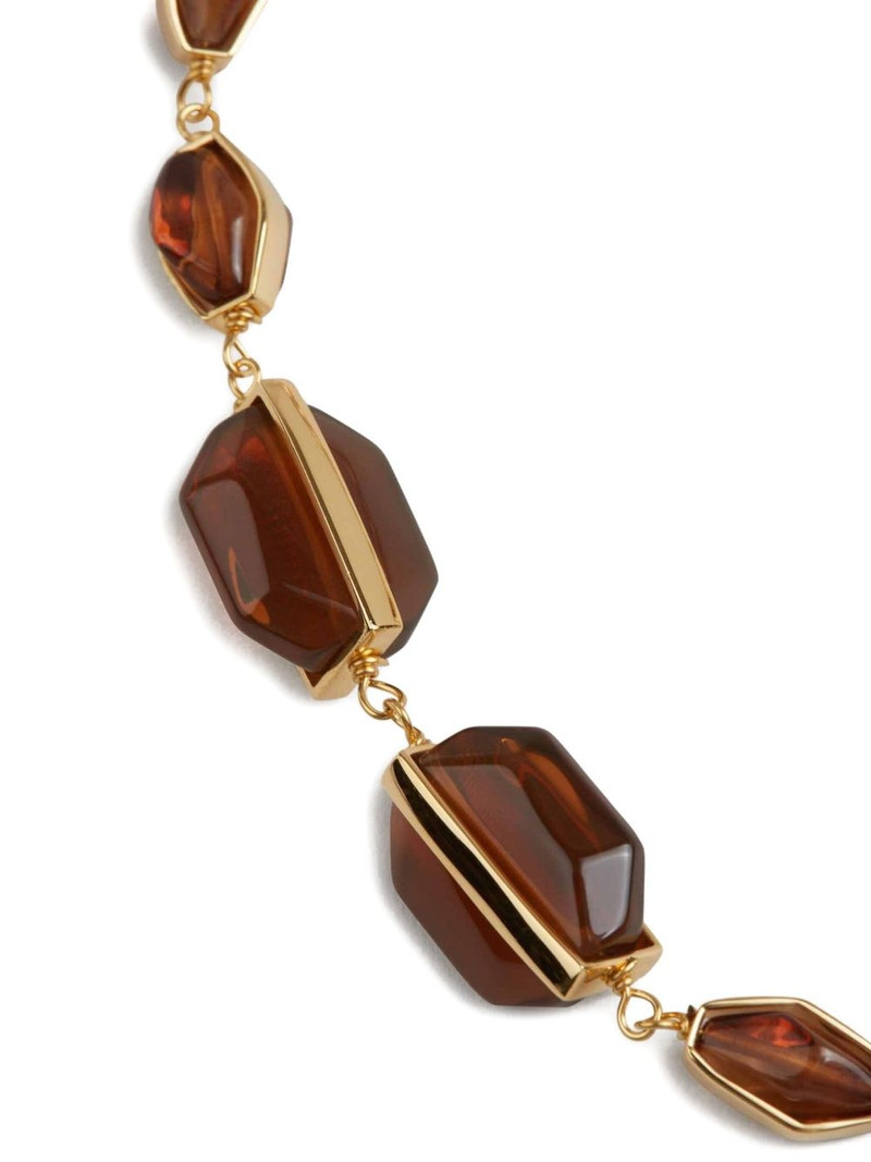 Jil Sander geometric-beads necklace outlook