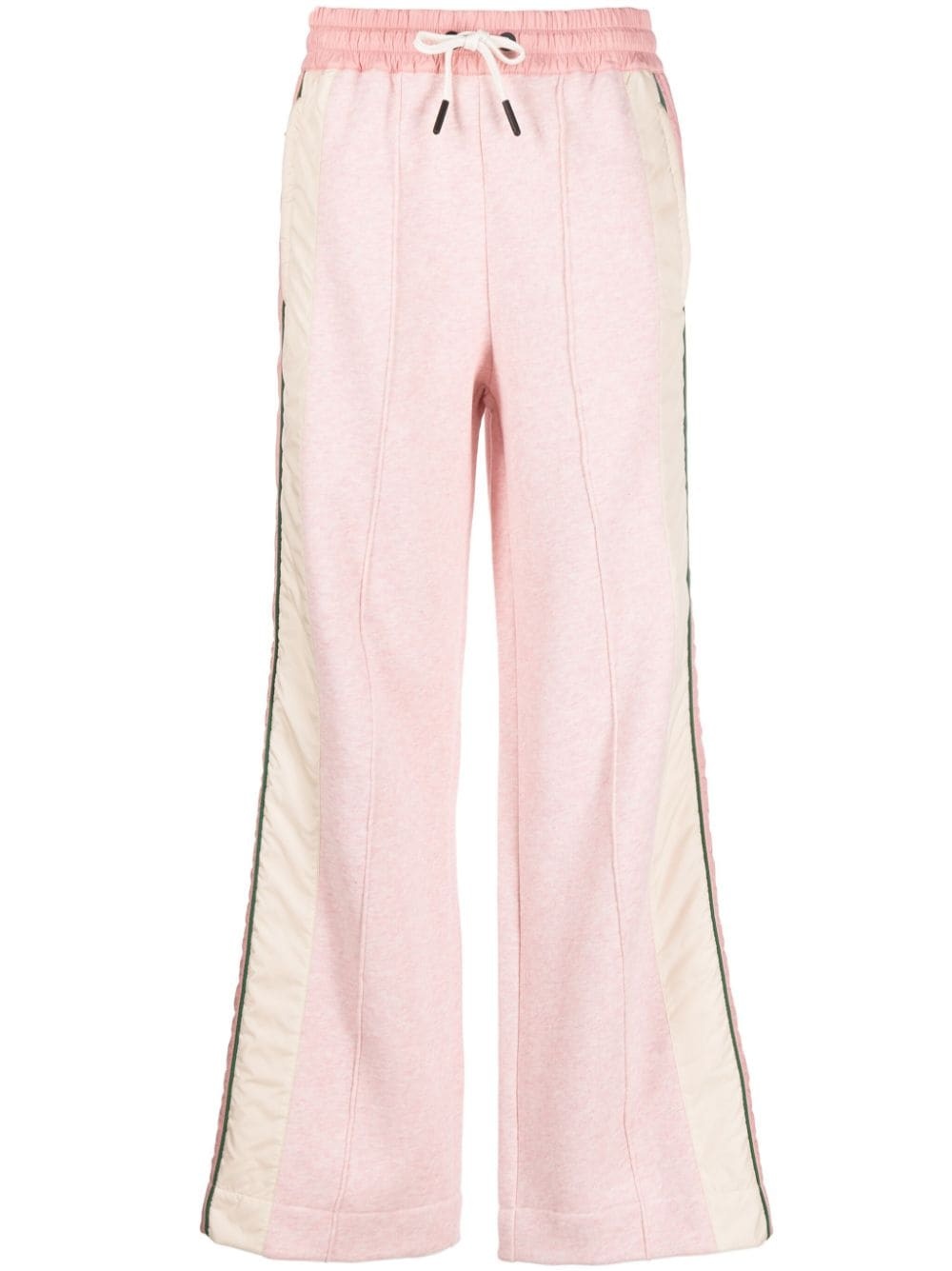 straight-leg cotton track pants - 1