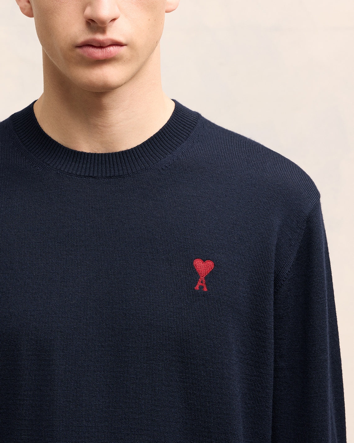 AMI DE COEUR EMBROIDERY CREW NECK SWEATER - 4