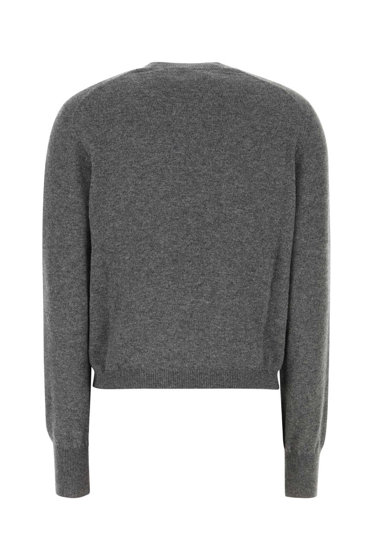 Salvatore Ferragamo Women Dark Grey Stretch Cashmere Blend Cardigan - 2