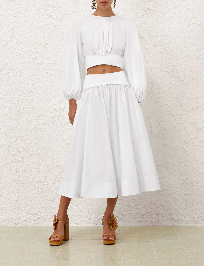 Zimmermann POPLIN MIDI SKIRT outlook
