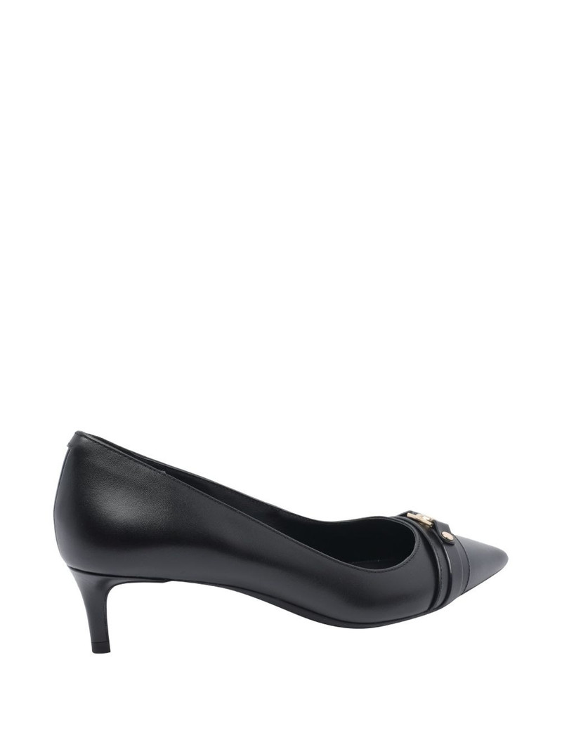 45MM logo-plaque pointed-toe pumps 3