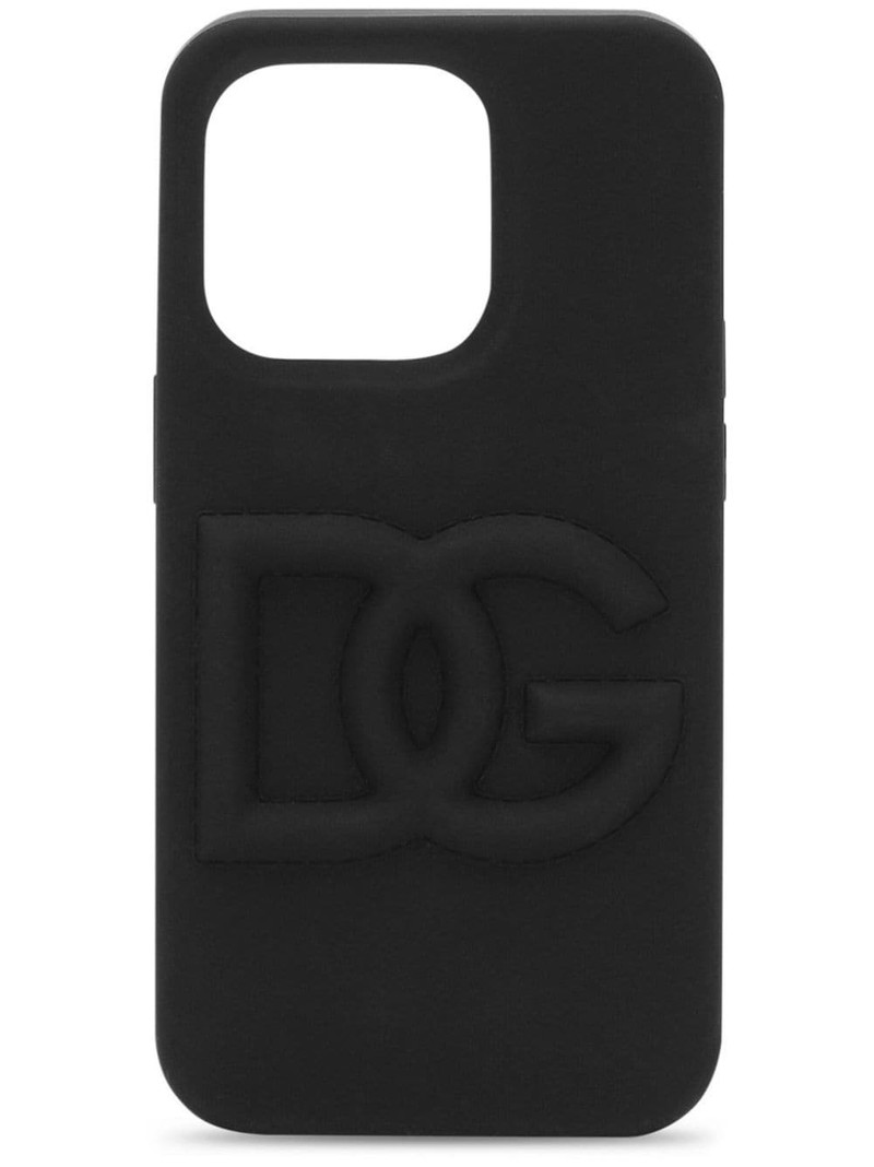 logo-embossed rubber iPhone 14 Pro case 1