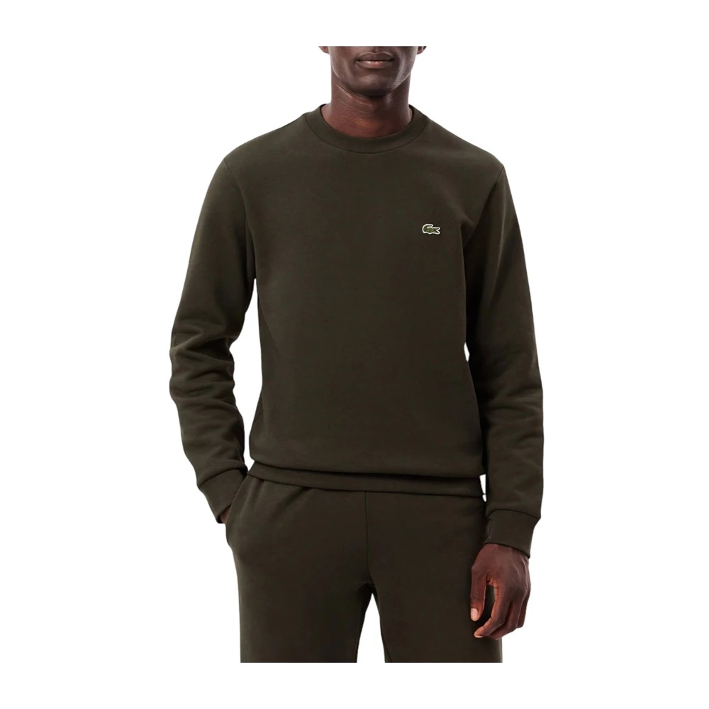 GREEN BASIC LOGO SWEATER - 1