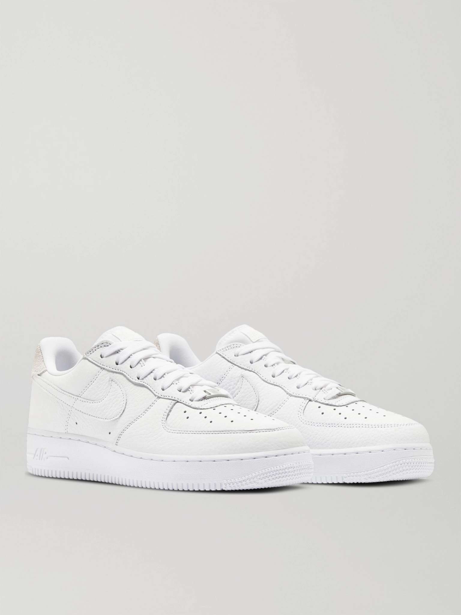 Air Force 1 '07 Craft Full-Grain Leather and Suede Sneakers - 4