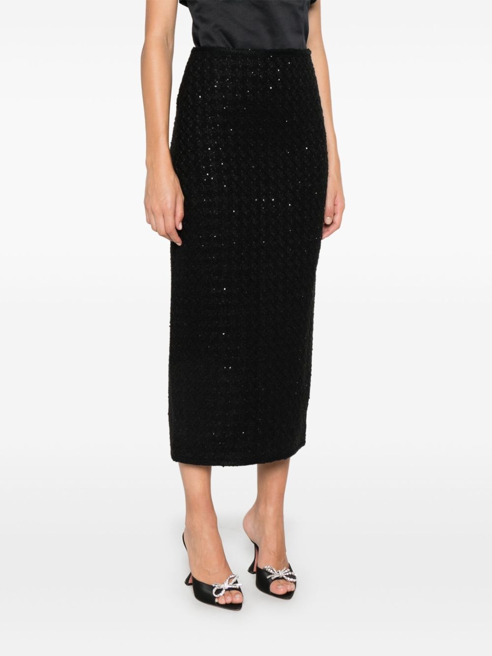bouclé midi skirt - 3