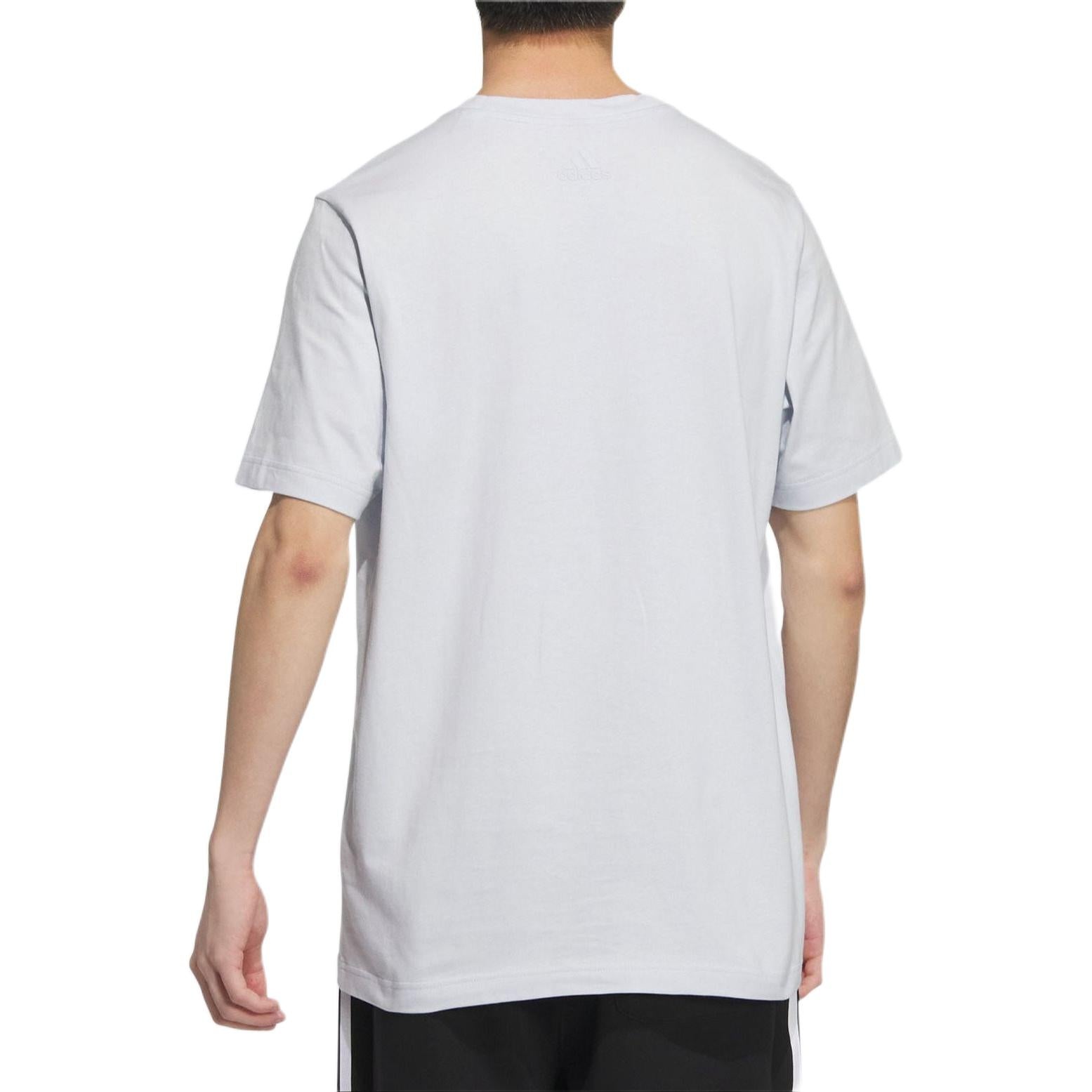 adidas Small Linear Logo Pocket T-Shirt 'White' JI9084 - 4