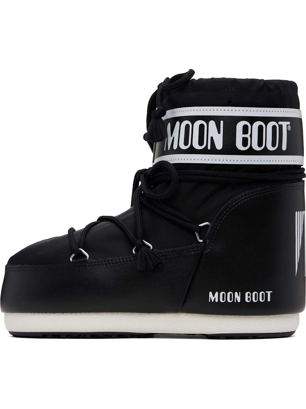 Black Icon Low Nylon Boots - 3