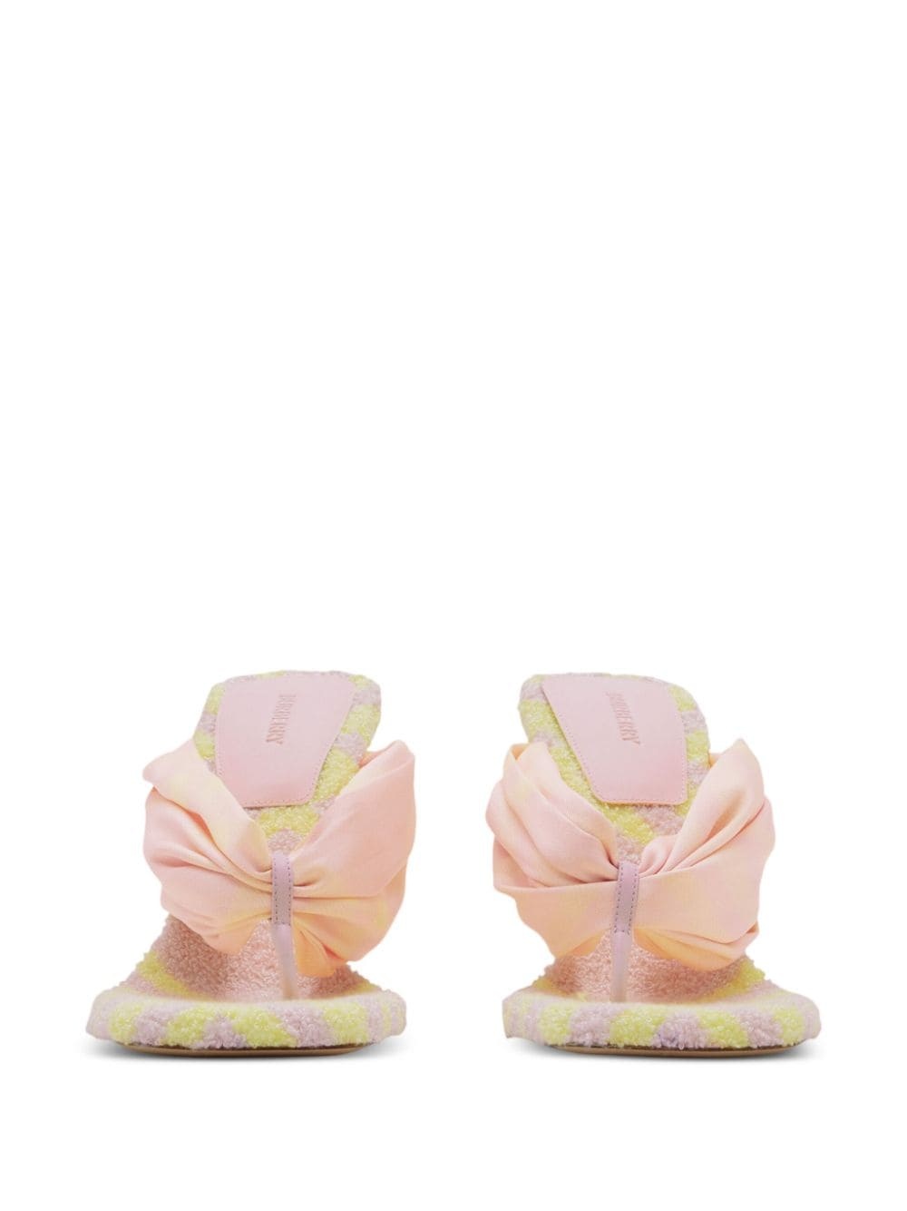 Check Pool 105mm open-toe sandals - 2