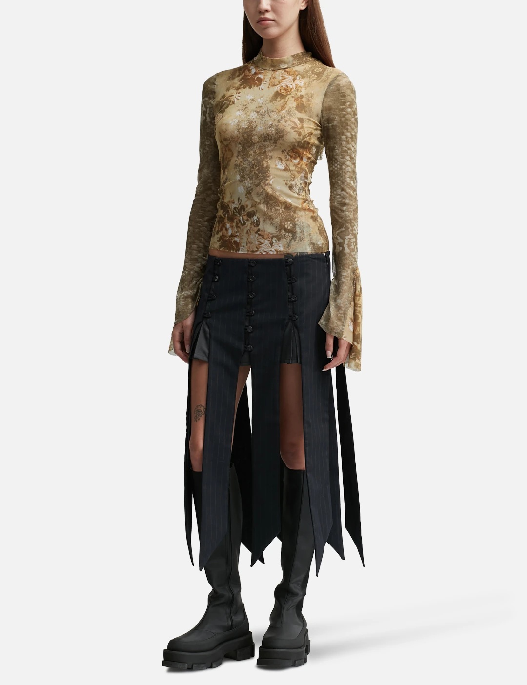 PANELLY LONG SKIRT - 4