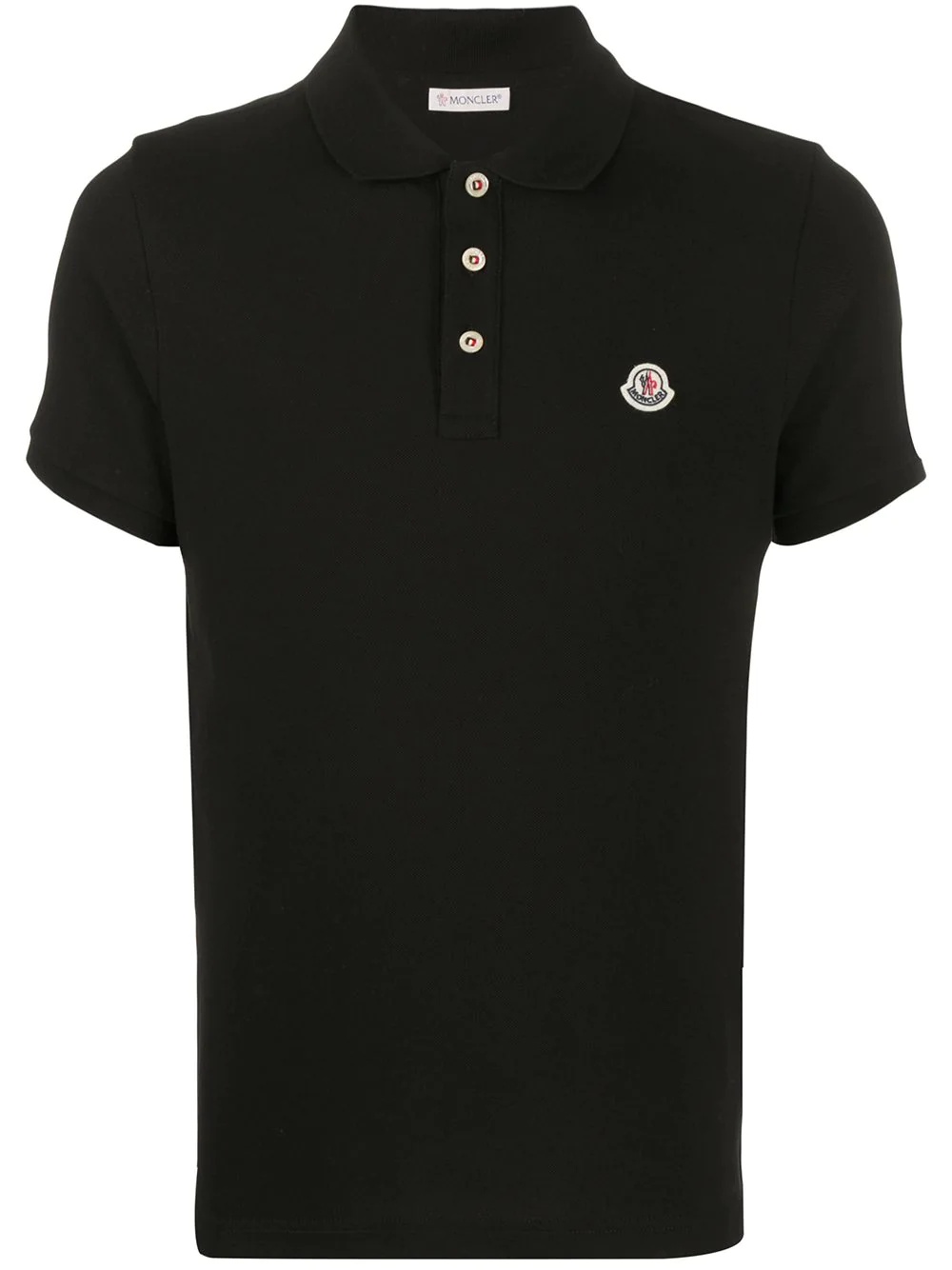 logo patch polo shirt - 1