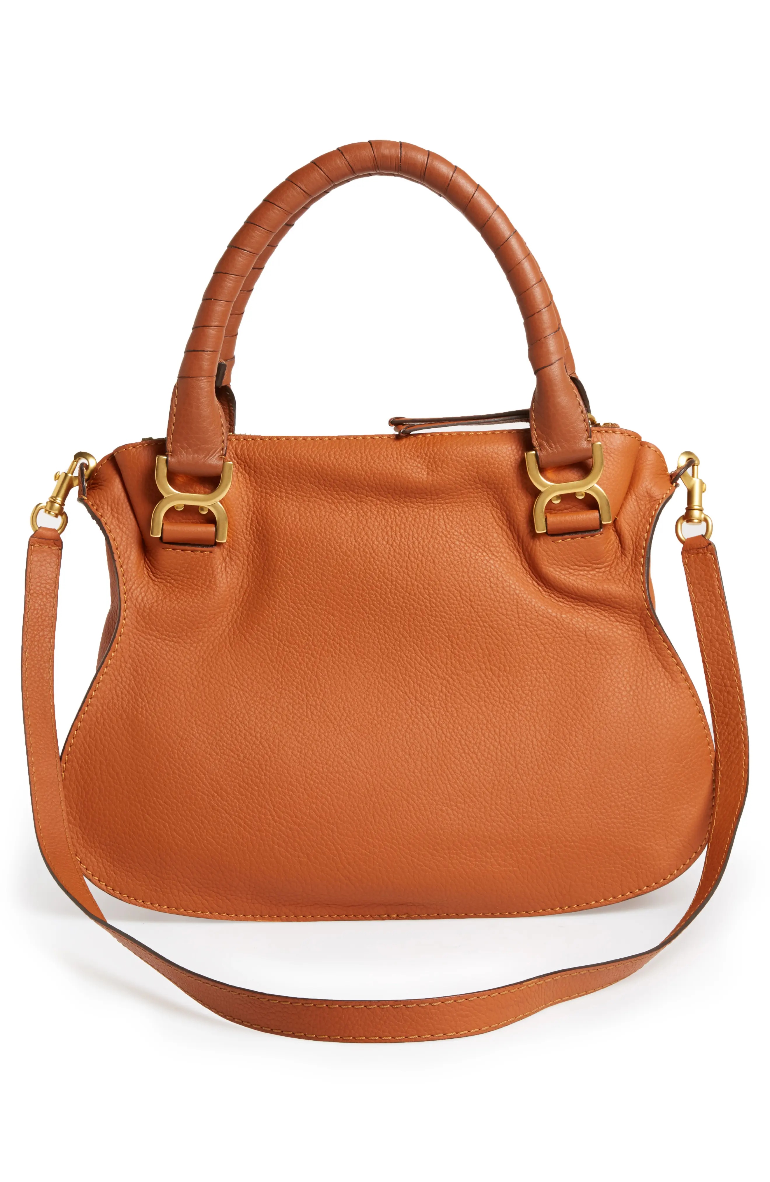 Medium Marcie Calfskin Leather Satchel - 3